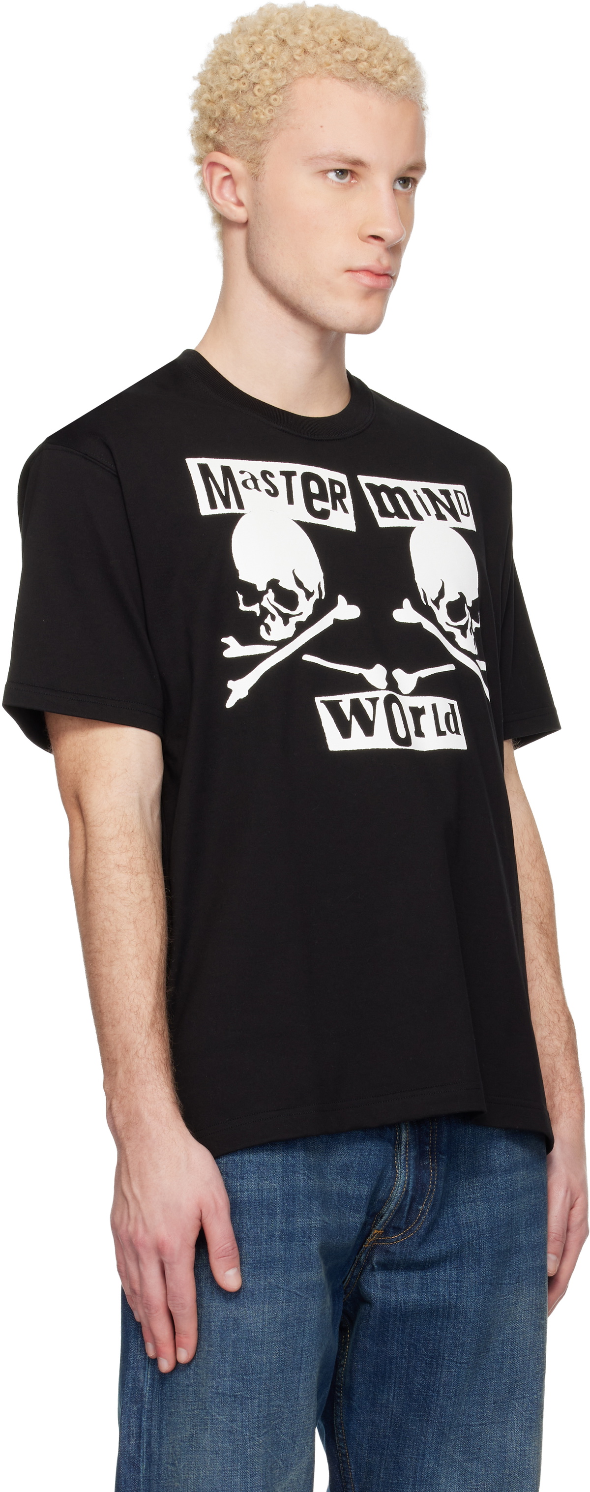 MASTERMIND WORLD Black MW Flyer SS T-shirt