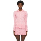 Gauntlett Cheng SSENSE Exclusive Pink Elasticated Floral Shirt