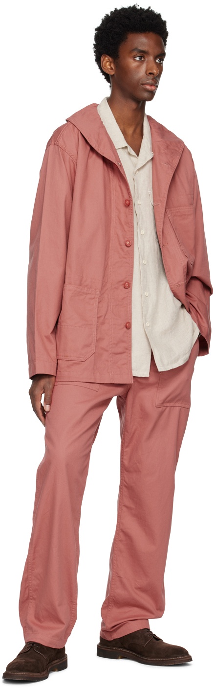 Engineered Garments Pink Shawl Collar Jacket Engineered Garments