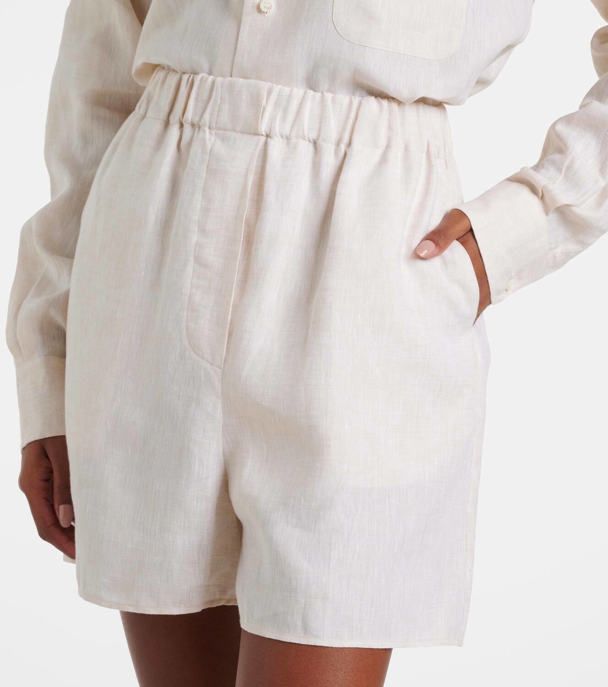 Loro Piana Angelo linen Bermuda shorts