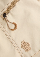 Moncler Grenoble Canvas Cargo Shorts Cream
