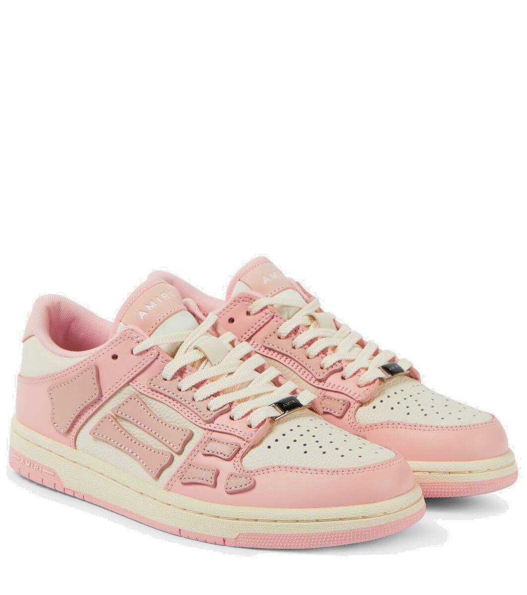 スニーカー AMIRI Skel Top Low Sneakers - Amiri - Leather - Pink Amiri Skel Bicolor Low-Top Sneakers | Neiman Marcus