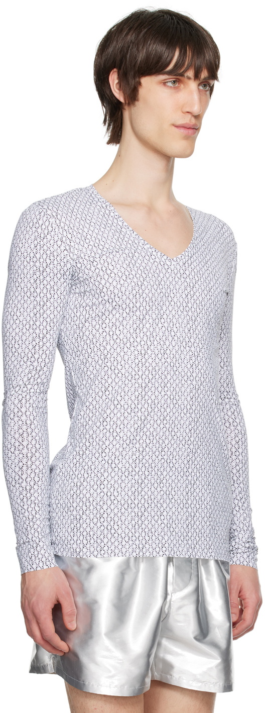 SAPIO White & Black Nº 21 Long Sleeve T-Shirt