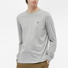 Paul Smith Men's Long Sleeve Zebra Logo T-Shirt in Grey Marl