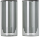 YIELD Grey Double Wall Glass Set, 16 oz