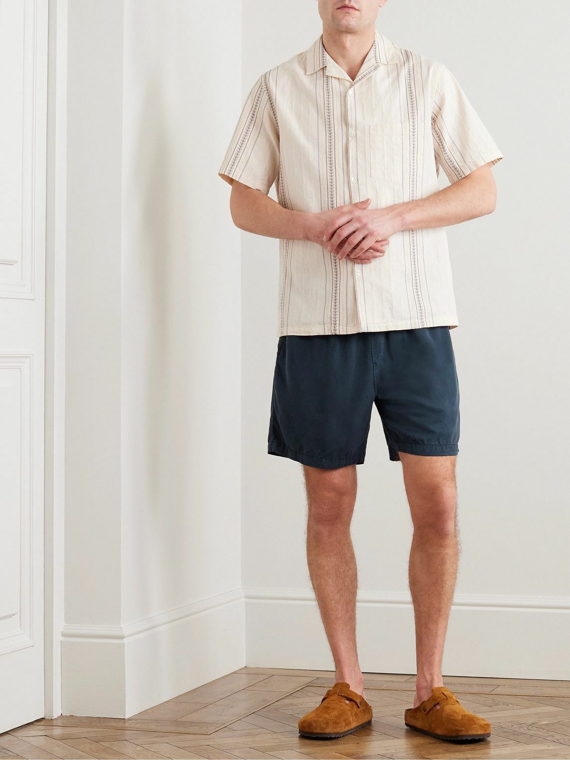 PORTUGUESE FLANNEL Straight-Leg Cotton-Corduroy Drawstring Shorts for Men