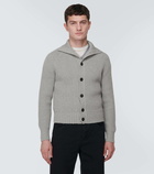 Tom Ford Ribbed-knit wool and cashmere cardigan