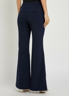 Veronica Beard Arden Flared-leg Jersey Trousers Navy