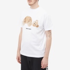 Palm Angels Men's Kill The Bear T-Shirt in White/Brown