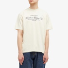 Sporty & Rich Men's H&W Club T-Shirt in Cream/Navy