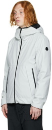 Moncler White Mayon Down Jacket