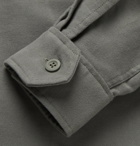 Club Monaco - Cotton-Moleskin Overshirt - Gray