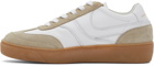 Dries Van Noten White Leather & Suede Sneakers