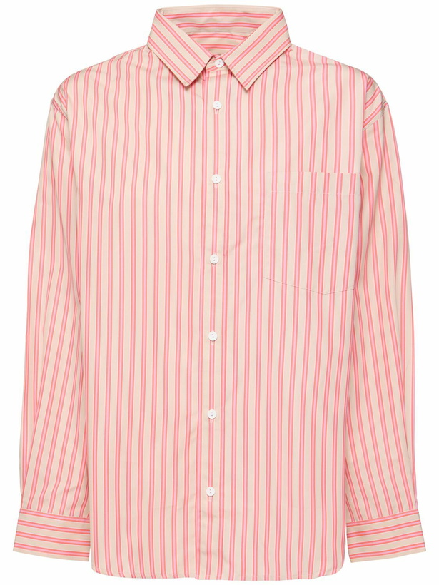 Photo: MATTEAU Classic Striped Cotton Poplin Shirt
