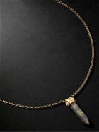 Sydney Evan - Gold, Labdradorite and Diamond Necklace