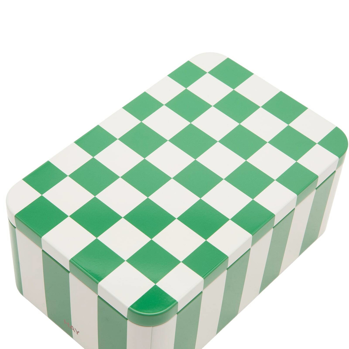 HAY Tin Container - Small in Green/Off-White 
