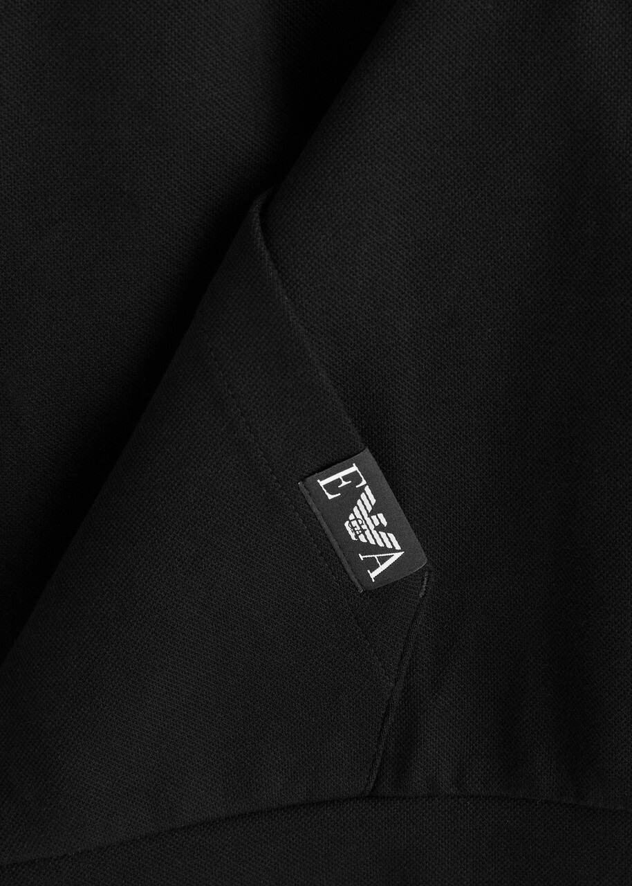 Emporio Armani Half-zip Stretch-jersey Sweatshirt Black