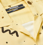 JACQUEMUS - Oversized Camp-Collar Printed Woven Shirt - Yellow