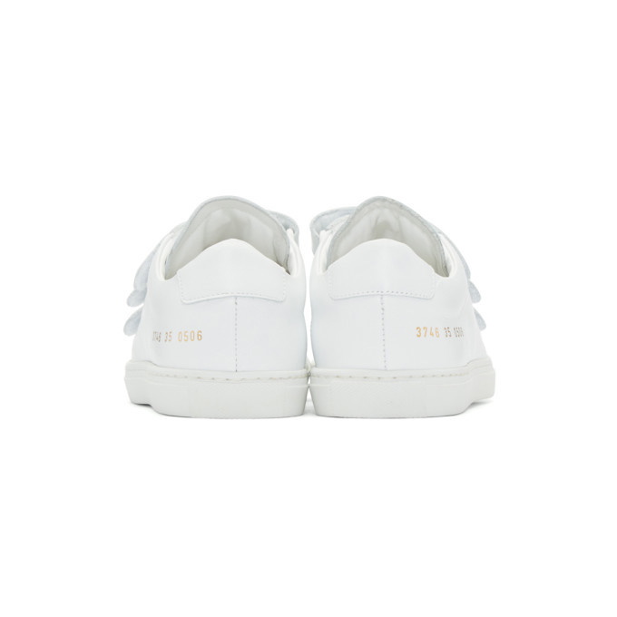 Woman by Common Projects White Achilles Three Strap Sneakers Woman ...