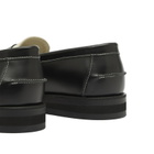 Duke + Dexter Men's Wilde Cherry Penny Loafer in Black/White