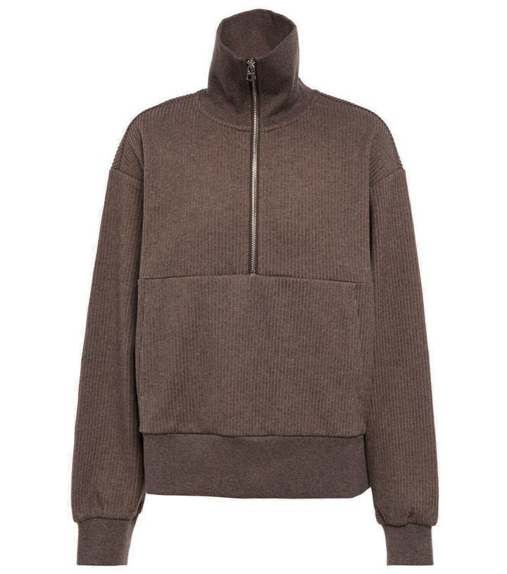 Photo: Varley - Cyrus half-zip cotton-blend sweatshirt