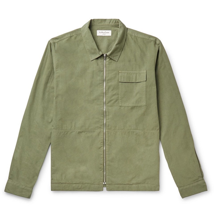 Photo: YMC - Cotton and Modal-Blend Poplin Jacket - Army green