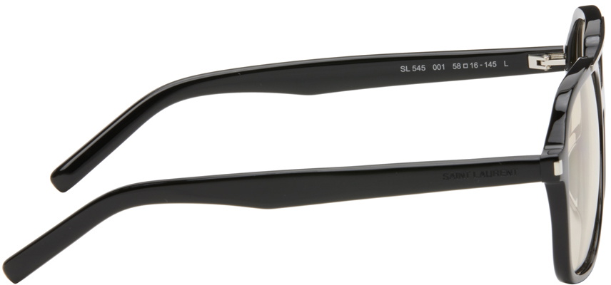 Saint Laurent Silver & Black SL 653 LEON Leather Spoiler  display picture 2