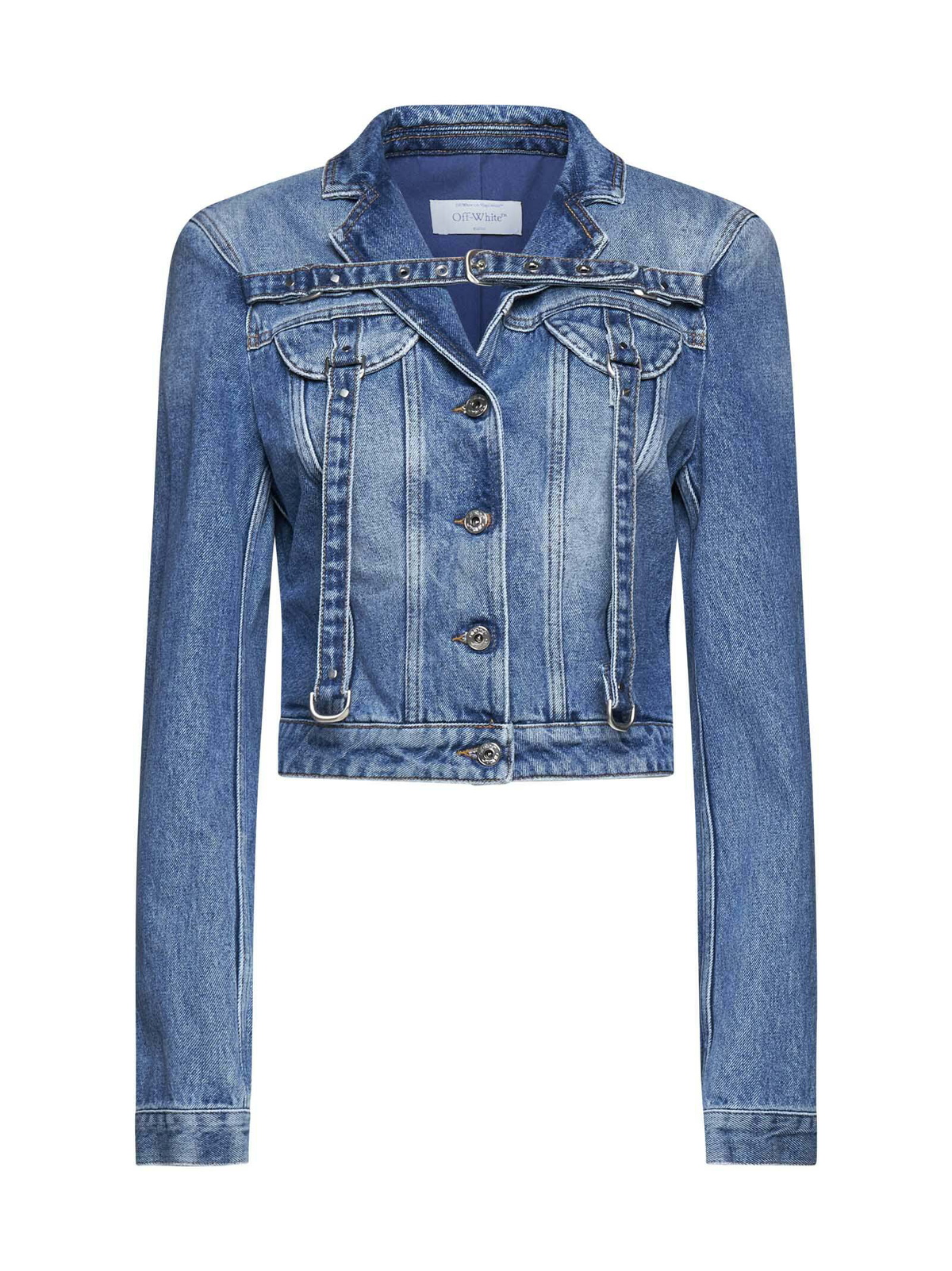 Off-White Blue Button Denim Jacket Off-White