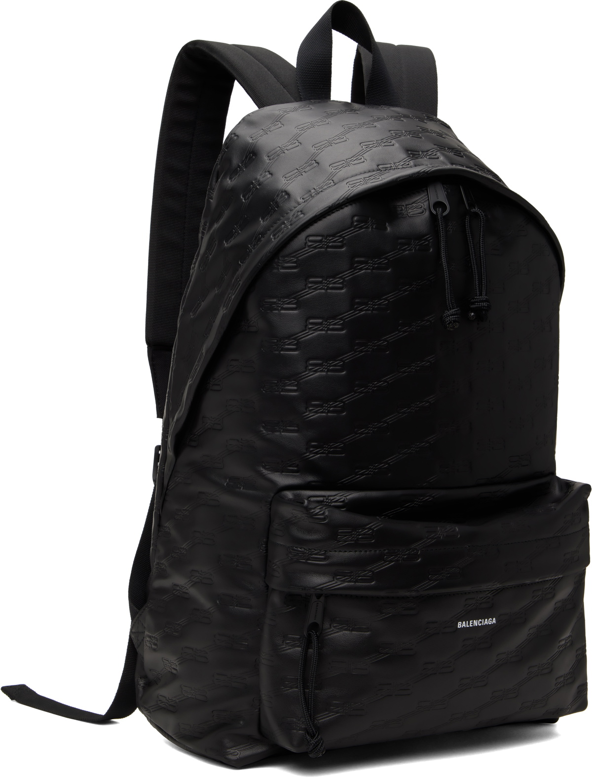 Balenciaga ブラック BB モノグラム バックパック Balenciaga Black BB Monogram Backpack Balenciaga