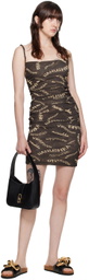 Nanushka Brown Adie Mini Dress