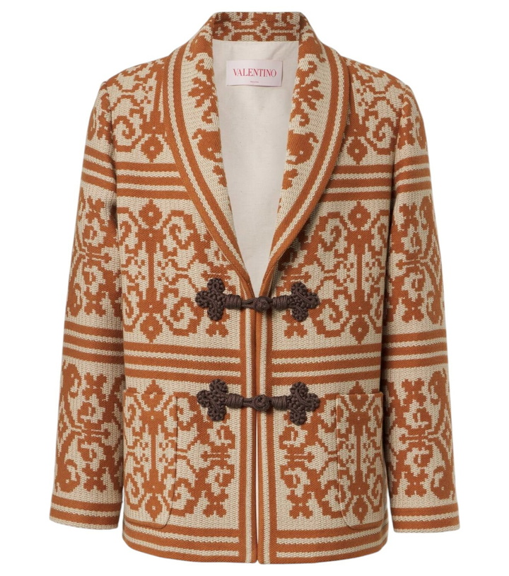 Photo: Valentino Cotton and linen jacquard cardigan