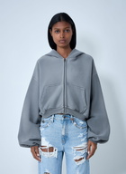 Alexander Wang Crop Zip-Up Sweateshirt