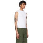 Spencer Badu White Pulled Back Tank Top