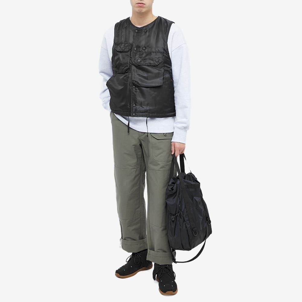 Engineered Garments Men's Cover Vest in Black Engineered Garments