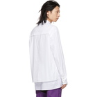 D.Gnak by Kang.D White Blazer Detailed Shirt