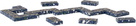 The Conran Shop Navy Pietra Engineered Stone Domino Set