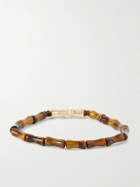 Luis Morais - 14-Karat Gold Diamond Tiger'e Eye Bracelet