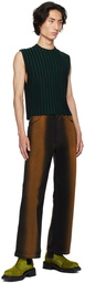 Eckhaus Latta Black & Orange Wide-Leg Jeans