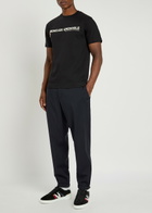 Moncler Grenoble Logo-appliquéd Stretch-cotton T-shirt Black