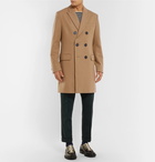 AMI - Slim-Fit Double-Breasted Felted Wool-Blend Coat - Men - Camel