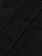 Kaptain Sunshine - Work Button-Down Collar Cotton and Linen-Blend Gabardine Shirt - Black