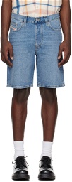 Diesel Blue Regular Denim Shorts