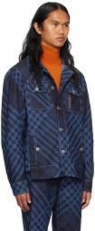 Vivienne Westwood Blue Check Denim Jacket