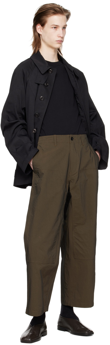 meanswhile Khaki Dope-Dyed Trousers