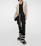 Rick Owens Lunar Tractor shearling ankle boots