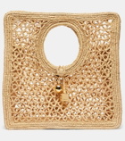 Jacquemus Spiaggia Small raffia tote bag