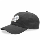 Moncler Men's Double Logo Cap in Black