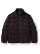 Loro Piana - Tuul Suede-Trimmed Quilted Cashmere Down Jacket - Black