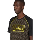 Fendi Black Forever Fendi Raglan T-Shirt