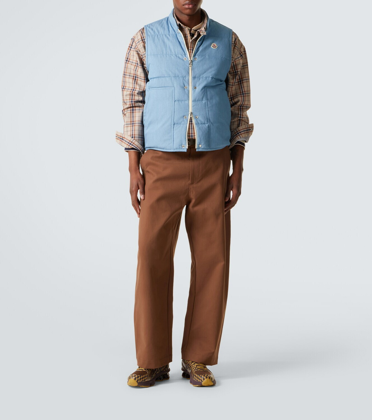 Moncler Heceta denim down vest